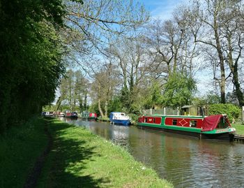 Boats in river