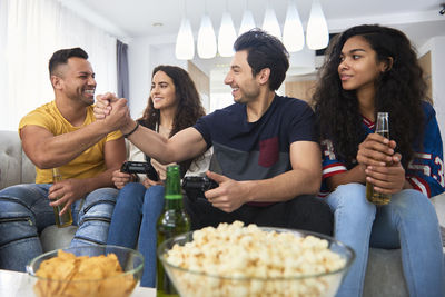 Group of people in restaurant