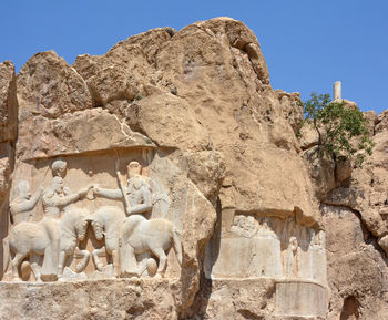 Low angle view of old ruins