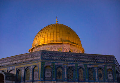 View of mosque against clear sky