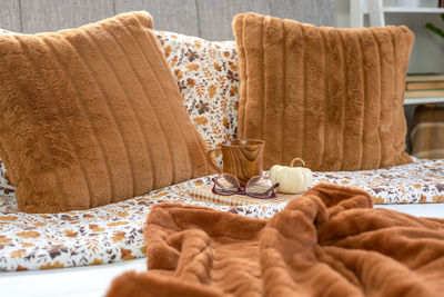 Empty bed at home