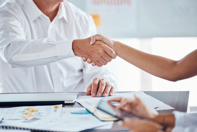 Businessmen shaking hands