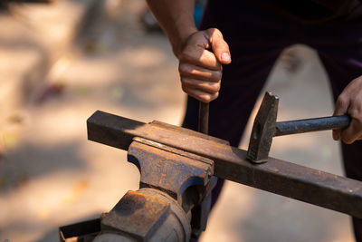 Iron clamps for steel clamps to bend to cut and hold iron or objects in place.