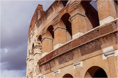 Low angle view of historical building against sky