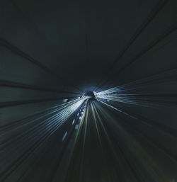 View of illuminated tunnel