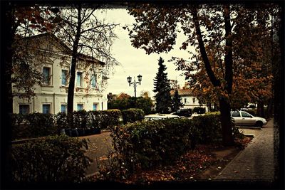 View of building with trees in background