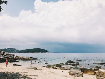 Scenic view of sea against sky
