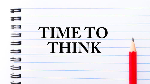 Close-up of text on white background