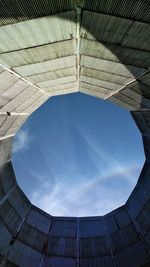 Low angle view of buildings against sky