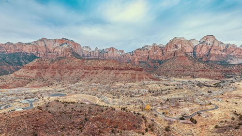 View of rock formations