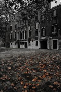 Alley in front of building