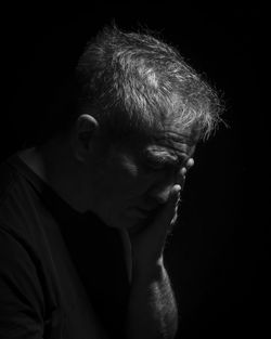 Close-up portrait of a man