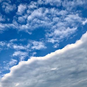 Low angle view of clouds in sky