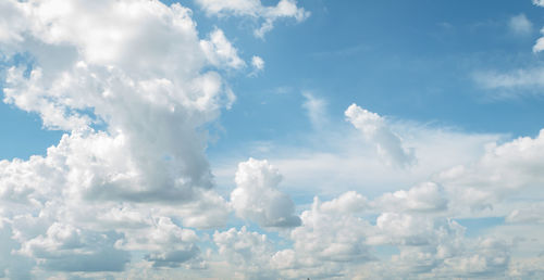 Low angle view of clouds in sky