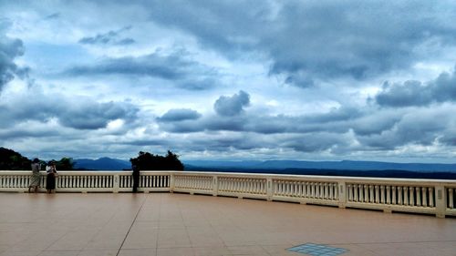 Scenic view of bridge against sky