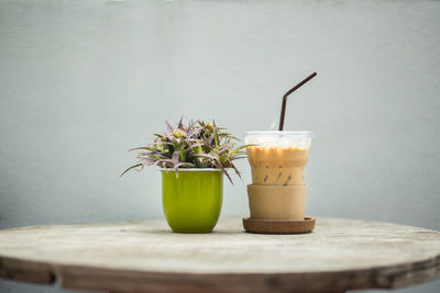 Close-up of drink on table