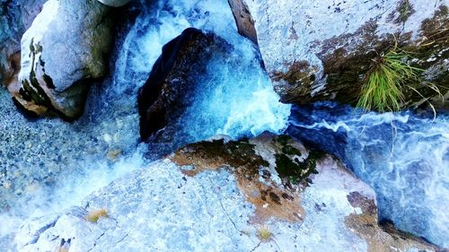 Close-up of water in cave