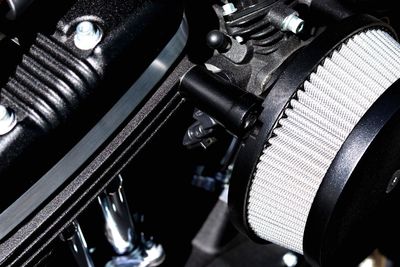 Close-up of machine part