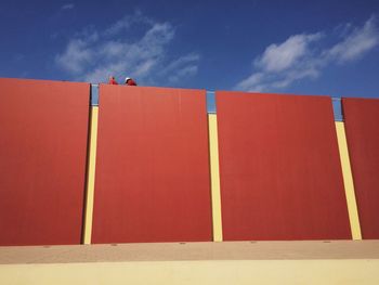 Low angle view of building against sky
