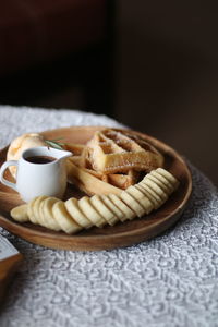 Close-up of coffee on table