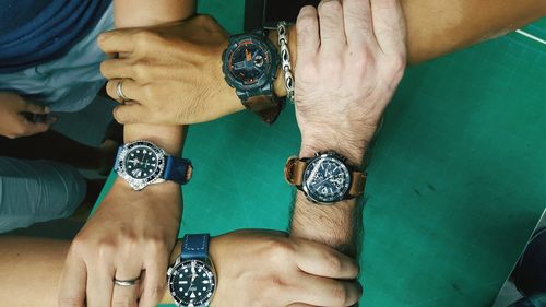 Cropped image of woman holding hands