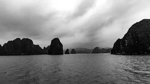 Panoramic view of sea against sky