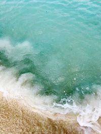 High angle view of beach