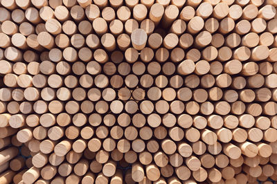 Full frame shot of firewood