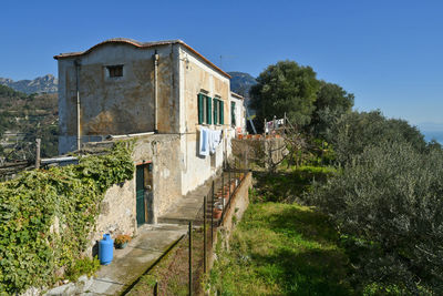 A country house in the mountains of the amalfi coast in italy.