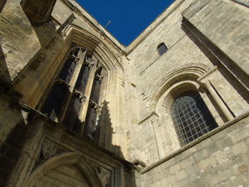Low angle view of building against clear sky