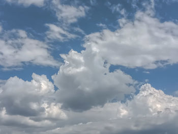 Low angle view of clouds in sky