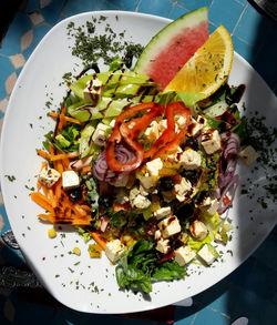 Close-up of food in plate