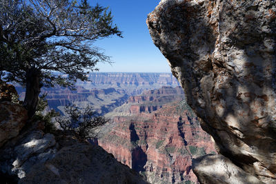 View of rock formations