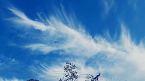 Low angle view of cloudy sky