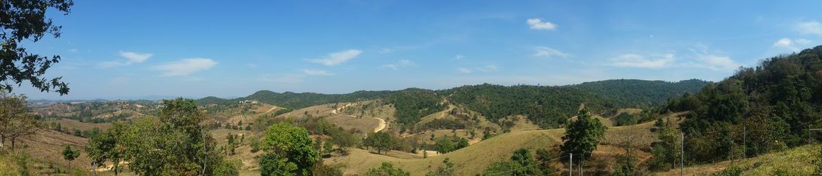 Panoramic view of landscape against sky