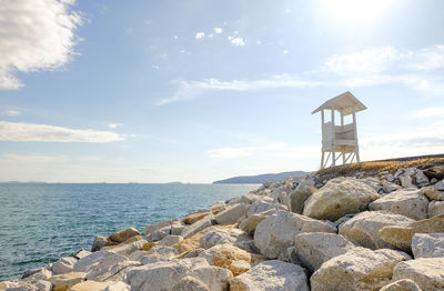 Scenic view of sea against sky