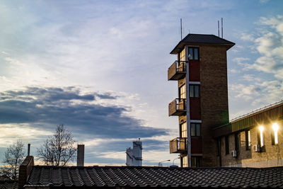 Low angle view of building against sky