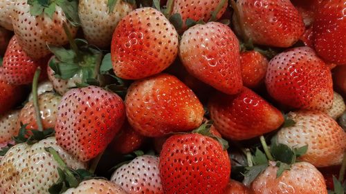 Full frame shot of strawberries