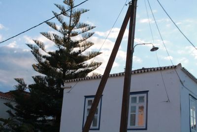 Low angle view of building against sky