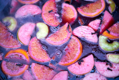 Full frame shot of fruits in market