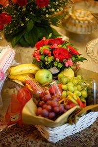 Close-up of fruits on table