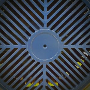 Close-up of engine turbine