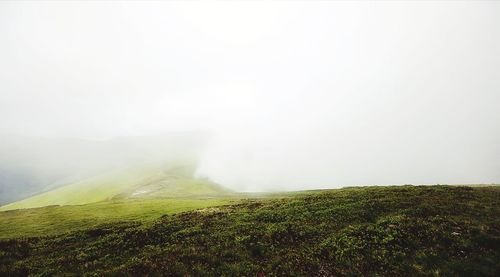 Scenic view of landscape against sky