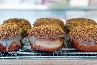 Close-up of bread in container