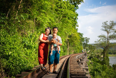 Portrait of a smiling young couple