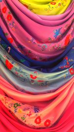 Full frame shot of colorful wall