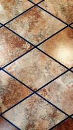 Full frame shot of tiled floor