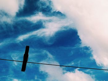 Low angle view of cloudy sky