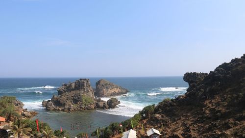 Scenic view of sea against sky