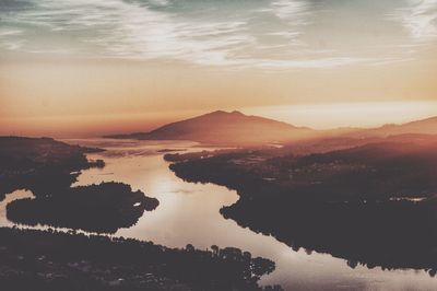 Scenic view of dramatic landscape